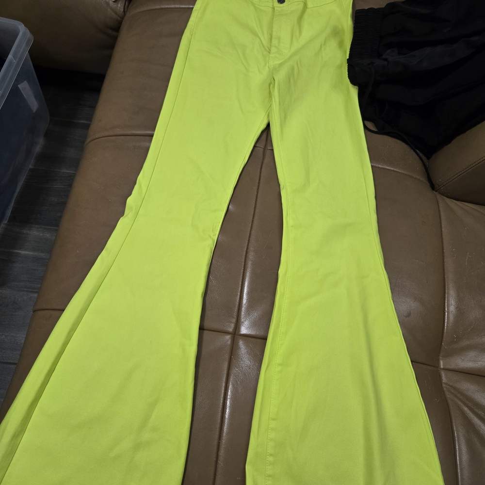SJS Bright Yellow Flare Pants